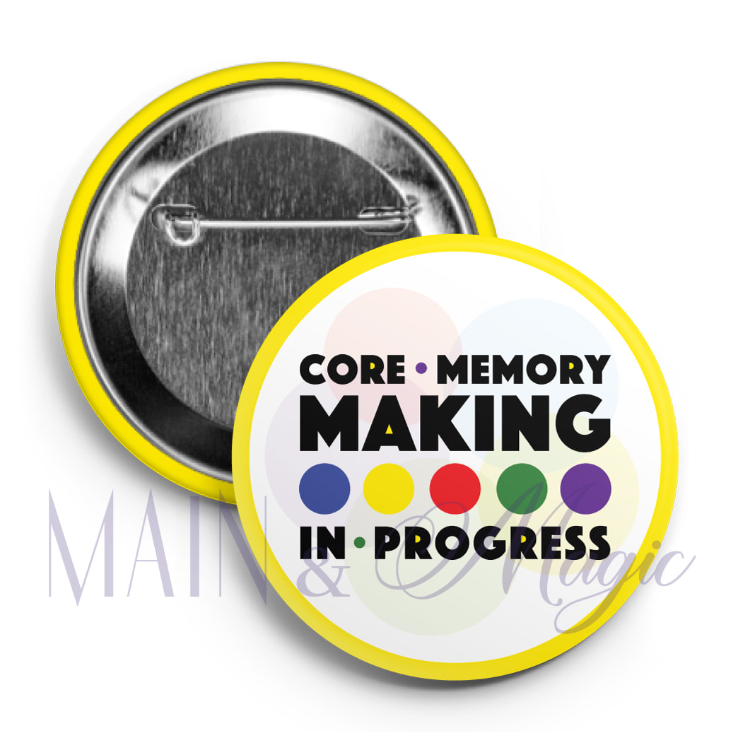Pixar Inside Out Core Memory Making button by Main and Magic