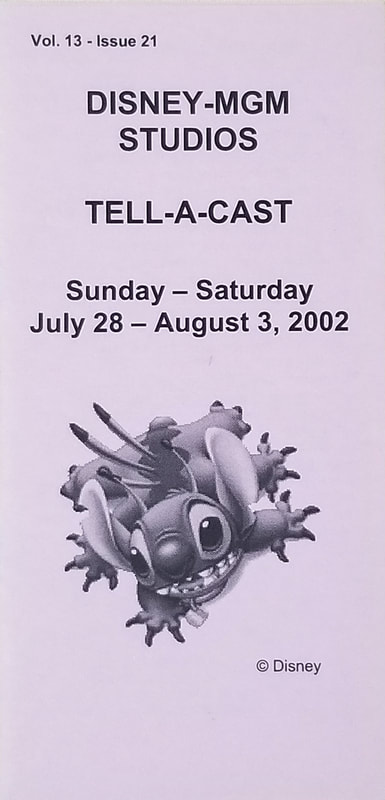 2002 Disney-MGM Studios Tell-a-cast featuring Stitch
