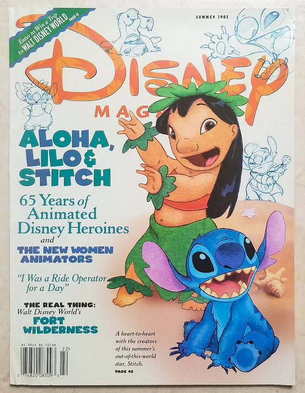 Disney Magazine summer 2002 issue featuring Lilo and Stitch